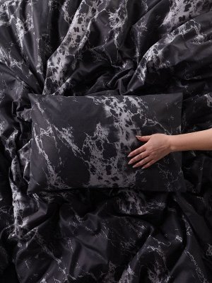 Постельное бельё 1.5-спальное LoveLife Gray marble, микрофибра
