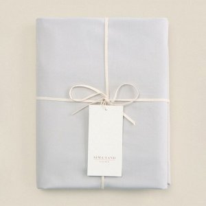 Простыня 300ТС SL Home Percale 160*235 см, серый, 100% хлопок