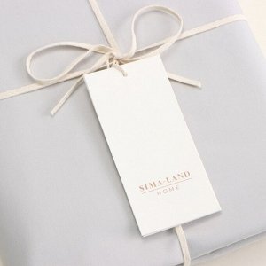 Простыня 300ТС SL Home Percale 160*235 см, серый, 100% хлопок
