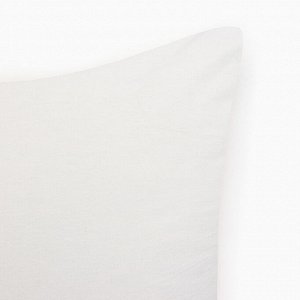 Наволочка Этель 50*70см, цв.белый, 100% жатый хлопок, 140гр/м2