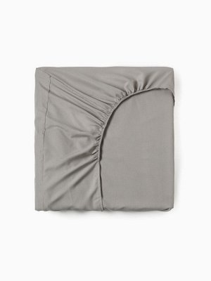 Простыня на резинке LoveLife 180*200*25 см, серо-зеленый, жатка, 100% п/э, 100 г/м*