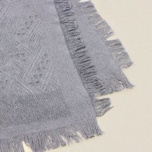 Плед SL Home Warm, 130*180 см, цв.темно-серый, 80%хлопок, 20% п/э