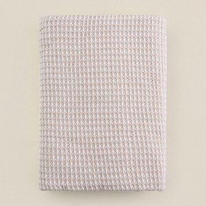 Плед SL Home Waffle 130*180см , цв.бежевый, 80%хлопок, 20% п/э