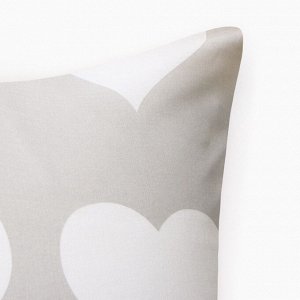 Наволочка Этель Heart 50*70 ± 3 см, 100% хлопок, бязь 125 г/м²