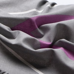 Простыня на резинке Этель "Сиренево-серые зигзаги" 180*200*25, 100% хлопок, поплин, 125г/м2