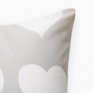 Наволочка Этель Heart 70*70 ± 3 см, 100% хлопок, бязь 125 г/м*