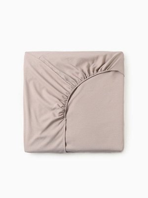Простыня на резинке LoveLife 160*200*25 см, цв.бежевый, жатка, 100% п/э, 100гр/м2