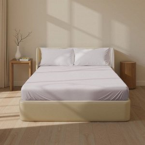 Простыня на резинке 300ТС SL Home Steel 140*200+30 см, сатин, 100% хлопок