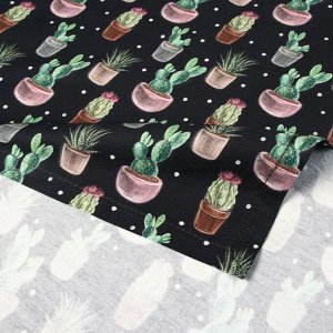Скатерть Этель Succulents 146х180 см, 100% хл, саржа 190 г/м2
