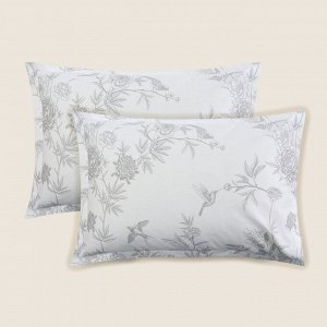 Набор наволочек SL Home Flowers 50*70+3 см - 2 шт, сатин, 140 гр/м2, 100% хлопок