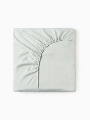 Простыня на резинке LoveLife 160*200*25 см, цв.зеленый, жатка, 100% п/э, 100гр/м2