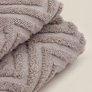 Полотенце махровое SL HOME: Geometry "Саббиа" 50х90 см, 83% хлопок, 17% лён, 500 г/м2