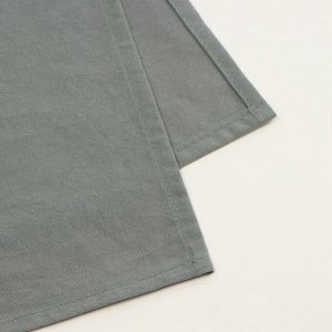 Простыня 1.5 спальная SL Home Cotton, 160x245 см, тёмно-зелёная, жатый хлопок