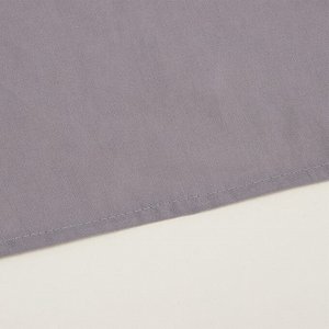 Простыня на резинке SL Home Cotton 200*200+30 см, цв.серый, 100% жатый хлопок