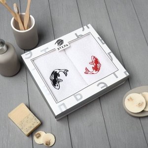 Набор полотенец Sweet carps, 35*60 см - 2 шт, 100% хлопок, 350 г/м*