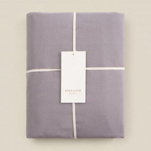 Простыня SL Home Cotton 245*260 см, цв.серый, 100% жатый хлопок