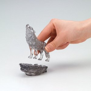 3D головоломка Чёрный волк