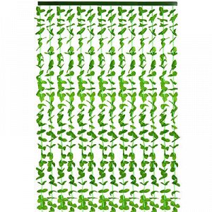 Штора межкомнатная 90х180см "Листья" зеленый, 14 нитей, карт
