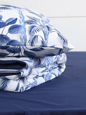 Постельное бельё "Этель" Дуэт Palmetto 143*215 см-2 шт., 220*240 см, 70*70 см-2 шт, поплин 125 г/м2, хл 100%