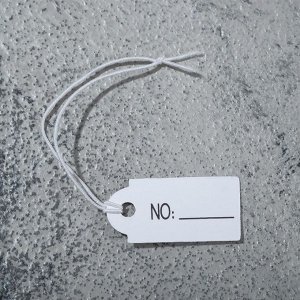 Ценник набор 100шт, 1,3?2,5, цвет бело-золотой