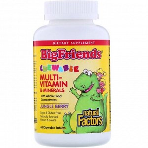 Natural Factors, "Большие друзья", 60 жевательных таблеток