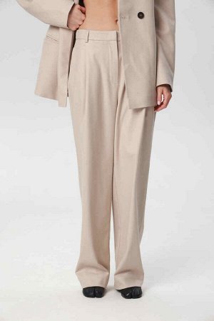 MERE Брюки из костюмной ткани женские, песочный