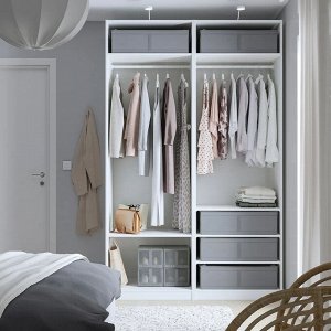 IKEA SKUBB, Кофр для хранения, темно-серый, 69x55x19 см
