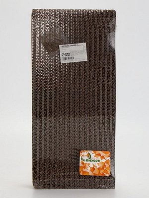 Когтеточка-лежанка "Пижон" из гофрокартона с кошачьей мятой "ГТО", 44,5 х 21,5 х 5,5 см