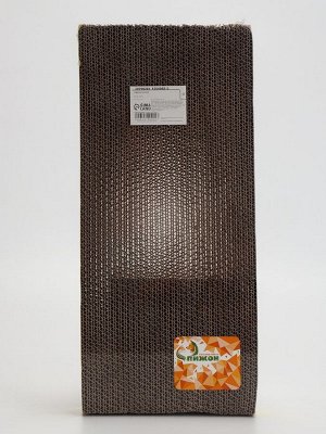 Когтеточка-лежанка "Пижон" из гофрокартона с кошачьей мятой "Волна", 44,5 х 21 х 4 см