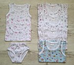 Комплект нижнего белья для девочки УЗБЕКИСТАН (1-2-3-4-5)
