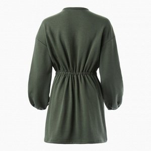 Платье с кулиской женское MINAKU: Casual Collection, хаки
