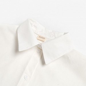 Рубашка женская с объёмными рукавами MINAKU: Casual Collection цвет белый