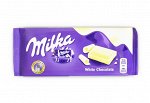 Шоколадная плитка Milka White 100г