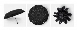 Складной двухслойный зонт "Звездное небо"