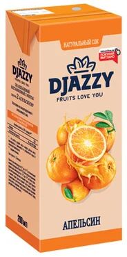 «Djazzy», сок апельсиновый, с мякотью, 200 мл
