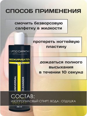Обезжириватель для ногтей, клинсер для маникюра парфюмированный Тути-фрути Giorgio Capachini 250мл