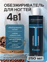 Обезжириватель для ногтей, клинсер для маникюра парфюмированный Кофе Giorgio Capachini 250мл
