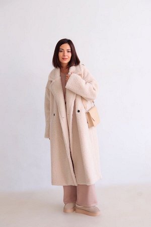 Шубка + ДЛИНА: 115 (+-3) см.
+ СОСТАВ: ПЭ 80%,шерсть 20%; подклад: ПЭ 100%
+ ПАРАМЕТРЫ МОДЕЛИ: 81/60/91, рост модели 165 см.
+ ОБРАЗЕЦ НА МОДЕЛИ: 44-46