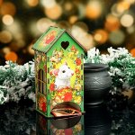 Чайный домик  «Крыска», счастья, цветы и бабочки, 9,5-9,5-20 см