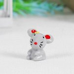 Миниатюра кукольная &quot;Мышка&quot;, набор 4 шт, размер 1 шт 2,5*2,5*2 см