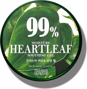 TENZERO Многофункциональный гель с экстрактом хауттюйнии MOISTURE HEARTLEAF SOOTHING GEL, Южная Корея, 300м