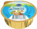 Паштет 95гр PERVA Сливочный с Гусиной печенью ламистер круг 1/20, шт