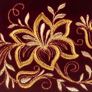 Бархатная косметичка «Нежность», м.425-1 р.1879, бордовый
