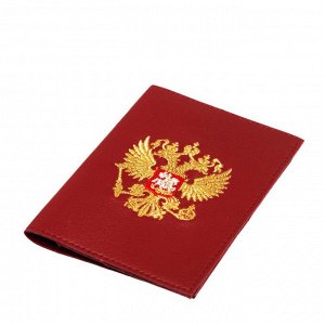 Обложка для паспорта «Орёл», м.816 р.1741, бордовый