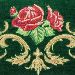 Бархатная косметичка «Дольче роза», м.736-1 р.2244, зелёный