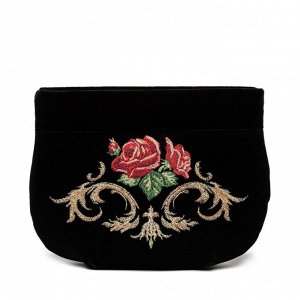 Бархатная косметичка «Дольче роза», м.736-1 р.2244, чёрный