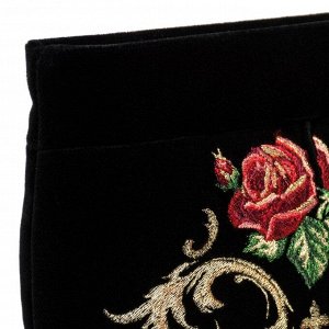 Бархатная косметичка «Дольче роза», м.736-1 р.2244, чёрный