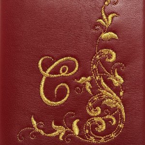 Обложка для паспорта «Шарм» Инициал, м.816 р.1475, бордовый