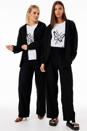Костюм Костюм Kivviwear 4283428403 черный 
Состав: Вискоза-100%;
Сезон: Весна
Рост: 170

Женский костюм из жатой вискозы: свобода и стиль в каждой деталиИдеальный ансамбль для тех, кто ценит комфорт 