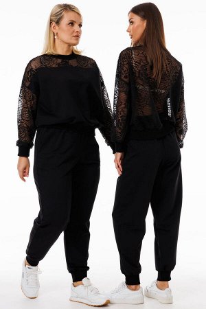 Костюм Костюм Kivviwear 4286428702 черный 
Состав: ПЭ-26%; Хлопок-72%; Эластан-2%;
Сезон: Весна
Рост: 170

Стильный костюм из джемпера и брюк: комфорт и современный дизайнОбновите гардероб с этим уни